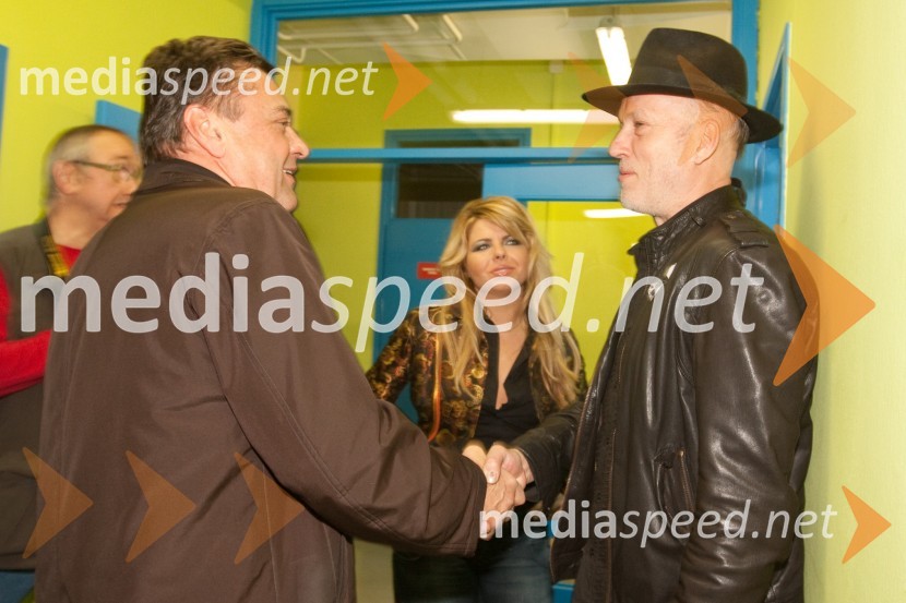 Zoran Janković, župan Mestne občine Ljubljana in Vlado Kreslin, glasbenikŠe vedno sanjam poplave, dobrodelni koncert