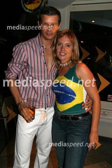 Jure Bradač, maneken in njegova prijateljica Alenka SlavinecJure Bradač, rojstni dan