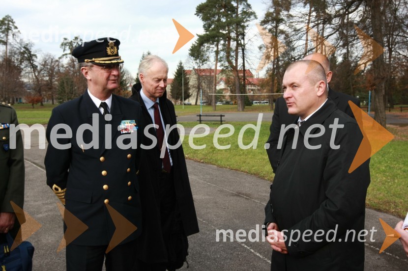 General Håkan Syren, predsedujoči Vojaškemu odboru Evropske unije (EUMC) in Franc Kangler, župan Mestne občine MariborGeneral Håkan Syren na obisku v Mariboru
