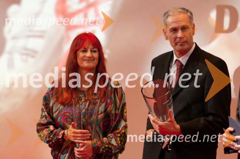 Stanka Prezelj, veteranka in Dušan Prezel, veteranAtlet leta 2010