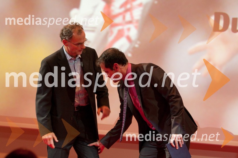 Tomo Šarf, druženje za gorske teke in Peter Poles, voditeljAtlet leta 2010