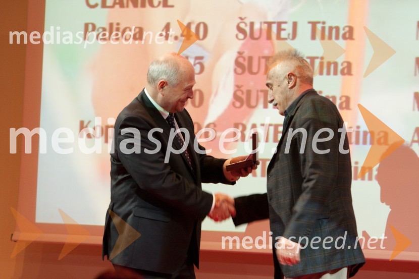 Gabrijel Ambrožič, tehnični delegat EAA in Slavko Černe, trenerAtlet leta 2010