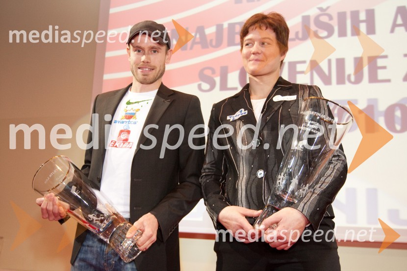 Boštjan Buč, tekač čez zapreke in Martina Ratej, metalka kopjaAtlet leta 2010