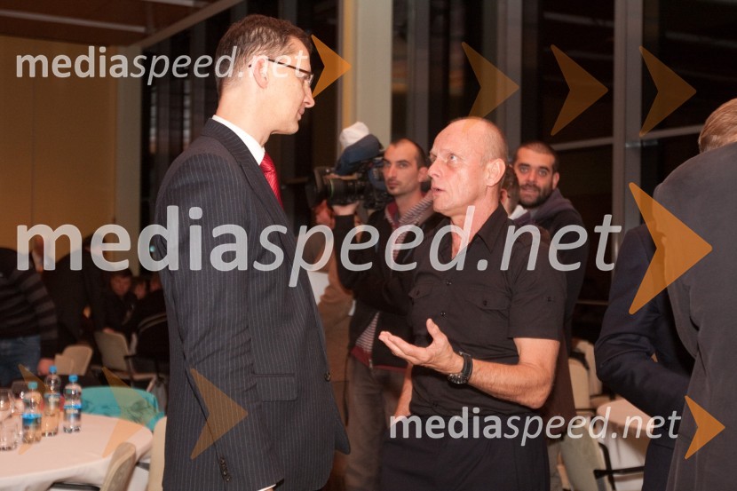 Igor Lukšič, minister za šolstvo in šport in Svetlan Vujasin, trenerAtlet leta 2010