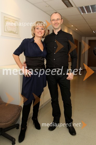 Romana Kranjčan, pevka in njen mož Lojze Kranjčan, dirigent Big Band RTV SlovenijaFestival Slovenskega šansona 2010