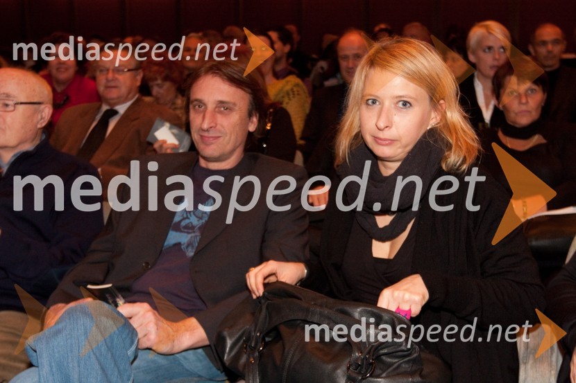 Matjaž Zupančič, režiser in Tatjana Doma, dramaturginjaJakob Ruda, premiera