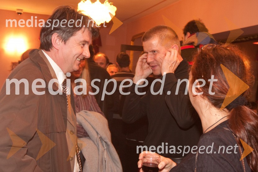 Jožef Školč, politik in Borut Veselko, igralecJakob Ruda, premiera