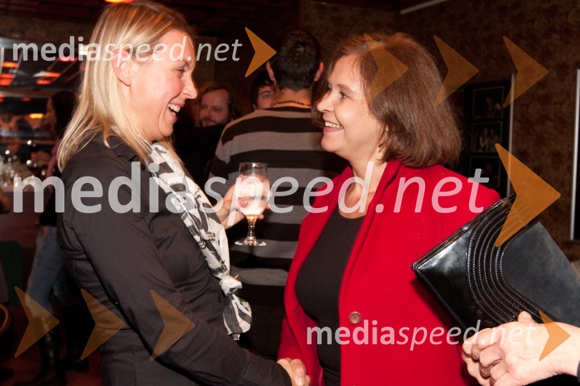 Darja Reichman, igralka in Staša Mihelčič, dramaturginjaJakob Ruda, premiera