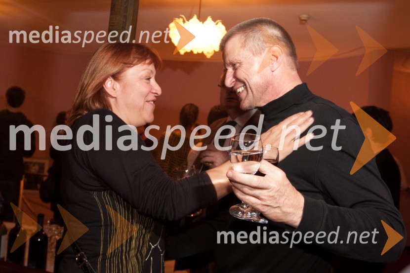 Damjana Černe, igralka in Borut Veselko, igralecJakob Ruda, premiera