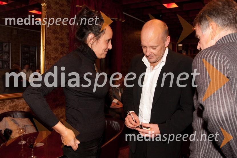 Benka Pulko, kolumnistka in Peter Musevski, igralecJakob Ruda, premiera