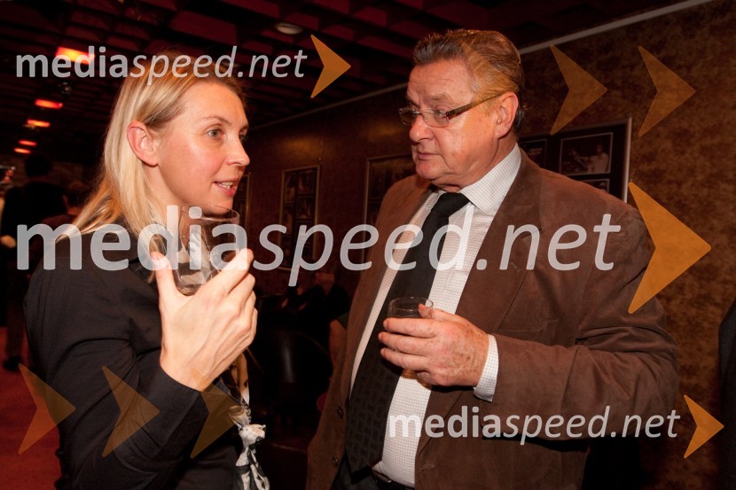 Darja Reichman, igralka in Dušan Mlakar, režiserJakob Ruda, premiera