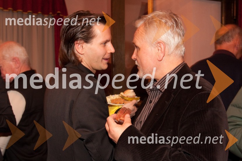 Aljoše Ternovšek, igralec in Niko Goršič, publicist, igralec, režiserJakob Ruda, premiera