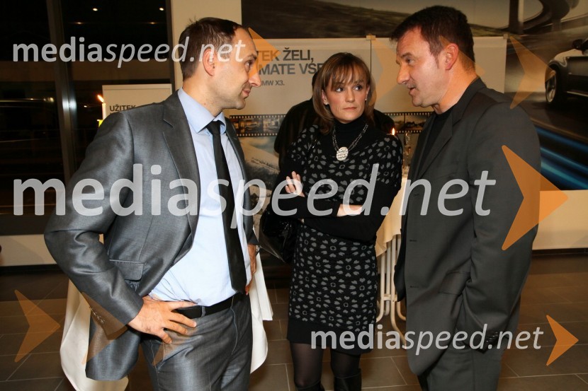 Uroš Seles, direktor BMW Selmar d.o.o. ter Sandra in Feri AdorjanSalon Selmar predstavil novi BMW X3