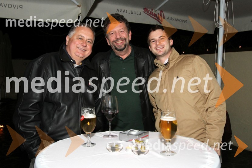 Žika Brankov, Rajko Kavčič in Nejc Orel1.obletnica gostilne Katrca