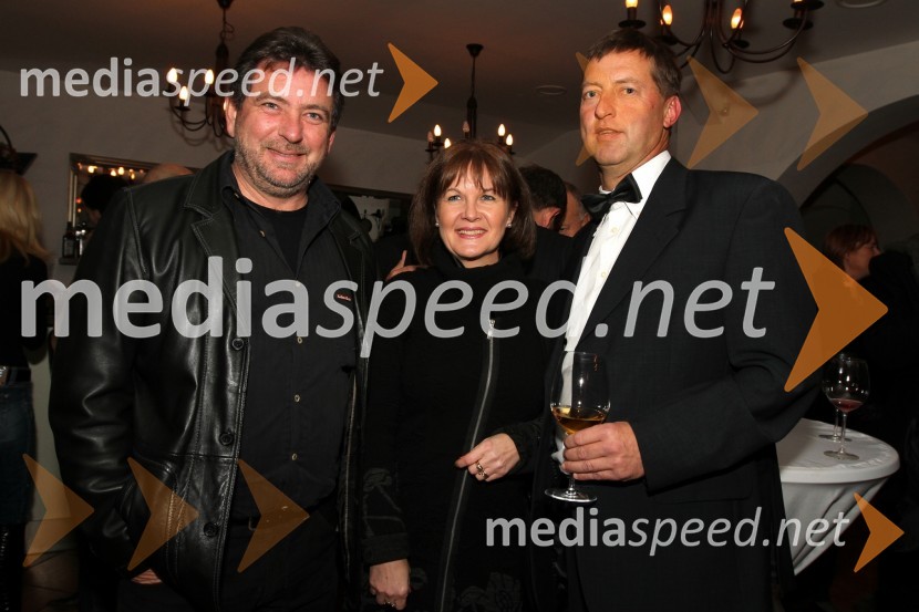 Aljoša Sirk in Majda Sirk, Vinarstvo Sirk ter Bojan Župevec, lastnik gostilne Katrca1.obletnica gostilne Katrca