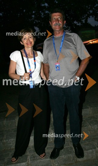 Drago Cotar, predsednik uprave Zavarovalnice Maribor z ženo SonjoFestival Lent 2006