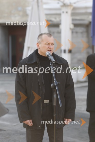 Franc Kangler, župan Mestne občine MariborSlovesnost ob zaključku obnove spomenika NOB