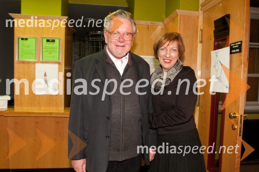 Bojan Martinec, režiser in Viktorija Potočnik, direktorica Pionirskega domaCoprnica Zofka, premiera