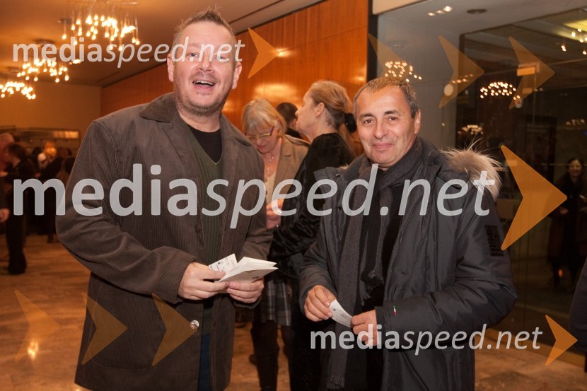 Robert Waltl, direktor Mini teatra in Vladimir Koželj, arhitektMačka na vroči pločevinasti strehi, premiera v MGL