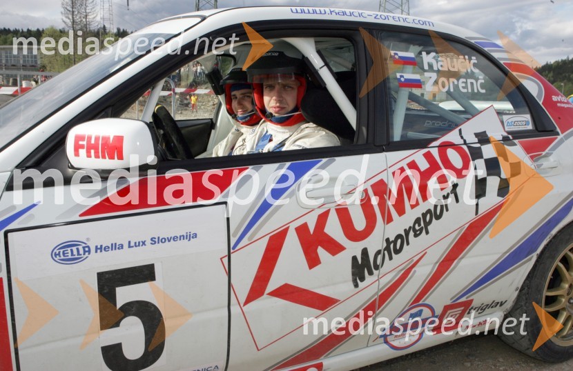 Posadka Tomaž Kaučič in Peter ZorenčRally Hella saturnus Škoda