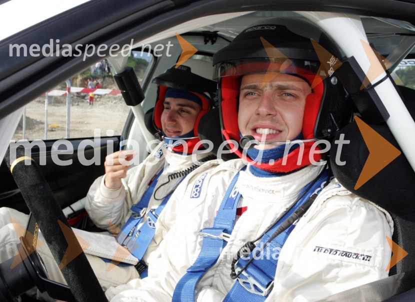 Posadka Tomaž Kaučič in Peter ZorenčRally Hella saturnus Škoda