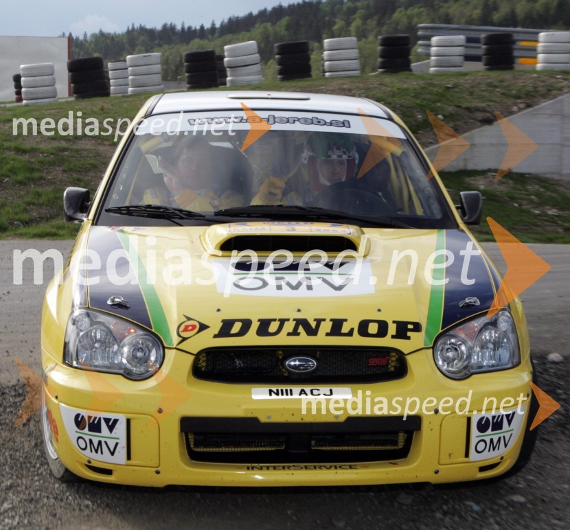 Zmagovalca Andrej Jereb in Miran KacinRally Hella saturnus Škoda