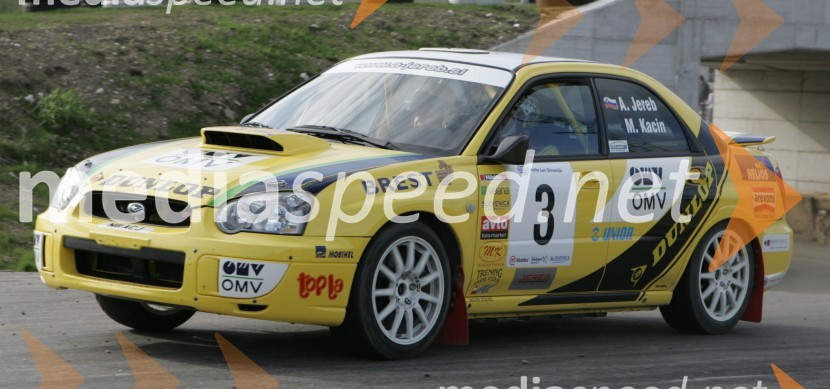 Zmagovalca Andrej Jereb in Miran KacinRally Hella saturnus Škoda