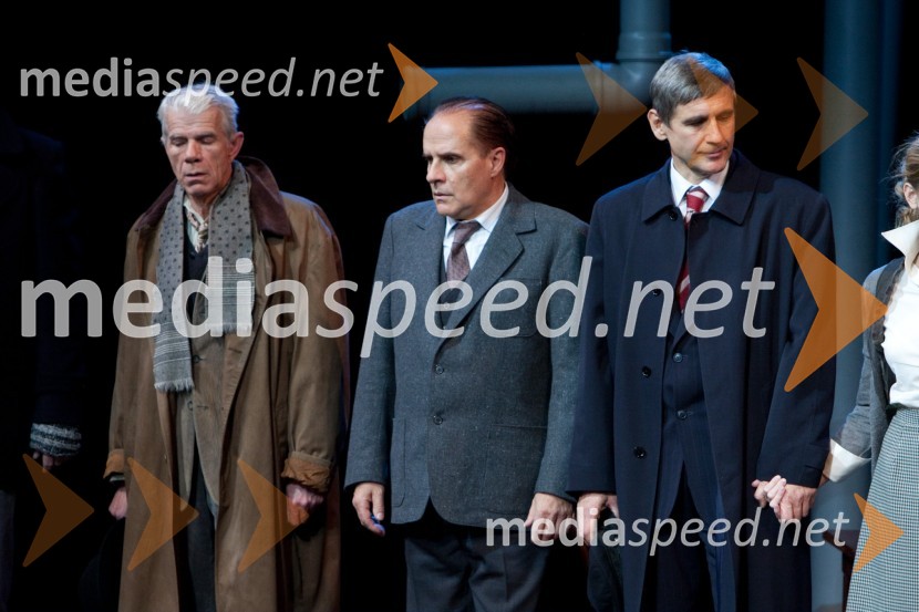 Ivo Barišič, igralec, Milan Vodopivec, igralec in Radoš Bolčina, igralecSovražnik ljudstva, premiera v SNG Nova Gorica