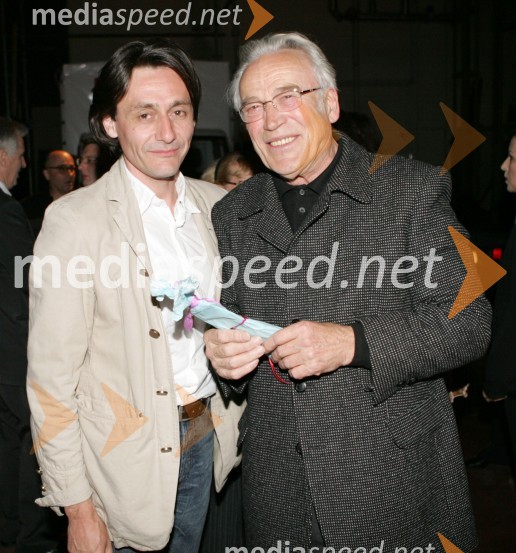 Samo M. Strelec, režiser in Aleksander Krošl, igralecHlapci.pdf, premiera drame SNG Maribor