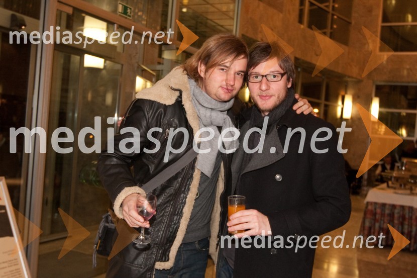 Kristijan Guček, igralec in Andrej Jus, režiserSovražnik ljudstva, premiera v SNG Nova Gorica