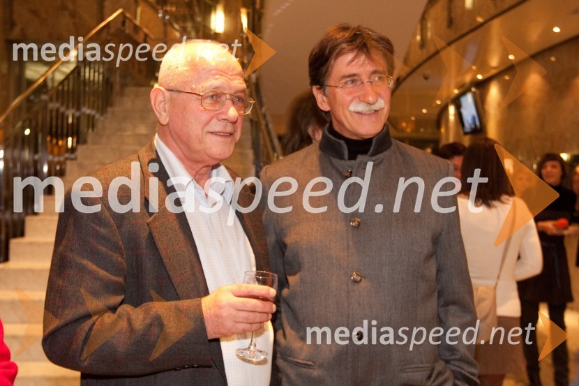 Bine Matoh, igralec in Jožko Čuk, direktor SNG Nova GoricaSovražnik ljudstva, premiera v SNG Nova Gorica