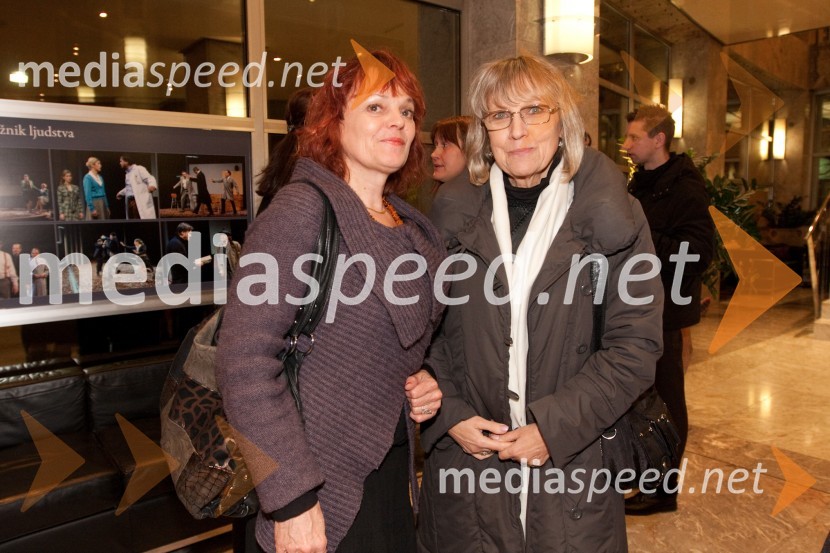 Nevenka Vrančič, igralka in Minu Kjuder, igralkaSovražnik ljudstva, premiera v SNG Nova Gorica