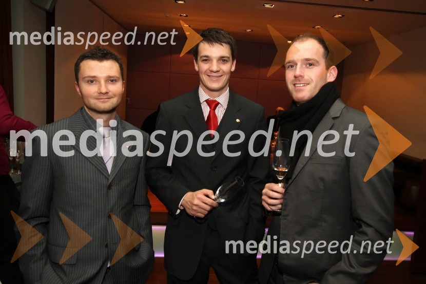 Viktor Tenyi, Mitja Šeško, predsednik Rotaract club Maribor in Matej IpavecDobrodelna dražba Rotaract cluba Maribor