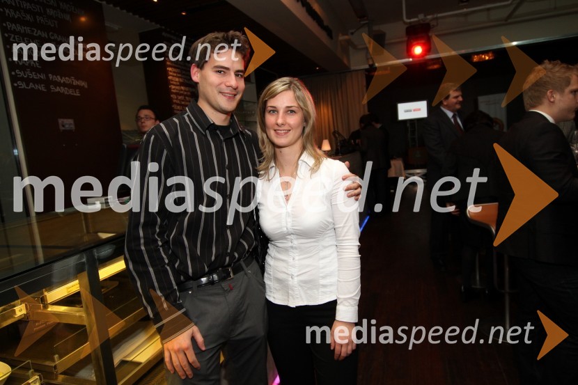 Jure Turk in Tanja StaričDobrodelna dražba Rotaract cluba Maribor