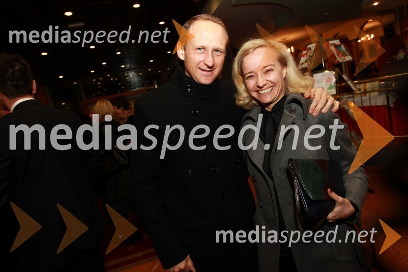 Ignac Sobočan in mag. Severin Sobočan direktorica občinske uprave ApačeDobrodelni Miklavžev koncert Big benda Glasbene šole Gornja Radgona z Otom Pestnerjem