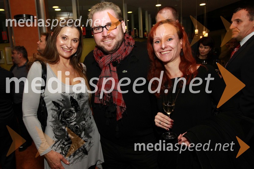 Olga Radolič, Jaki Jurgec, operni pevec in Ana Tina Petkovšek, baletkaDobrodelni Miklavžev koncert Big benda Glasbene šole Gornja Radgona z Otom Pestnerjem