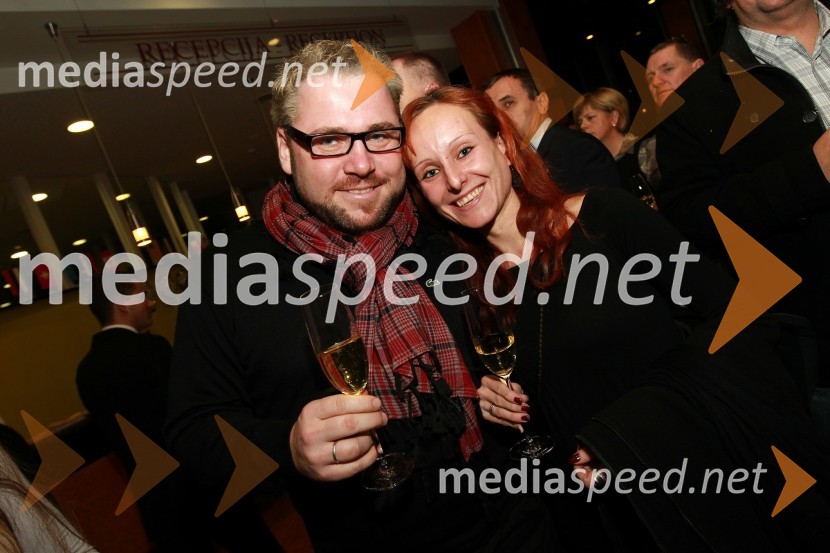 Jaki Jurgec, operni pevec in Ana Tina Petkovšek, baletkaDobrodelni Miklavžev koncert Big benda Glasbene šole Gornja Radgona z Otom Pestnerjem