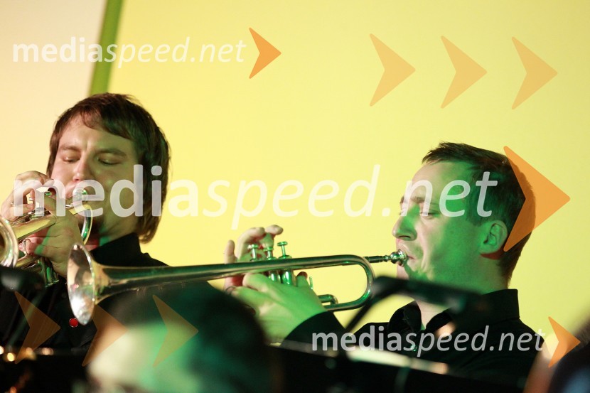 Andrej Rebernik in Gregor Gubenšek, trobentačaDobrodelni Miklavžev koncert Big benda Glasbene šole Gornja Radgona z Otom Pestnerjem