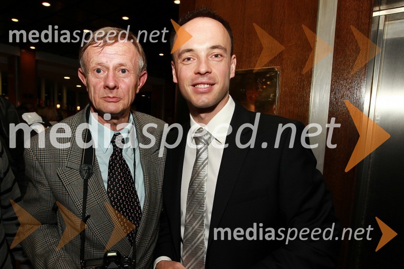 Dani Mauko, fotograf in Tomaž Polak, ravnatelj Glasbene šole Gornja RadgonaDobrodelni Miklavžev koncert Big benda Glasbene šole Gornja Radgona z Otom Pestnerjem