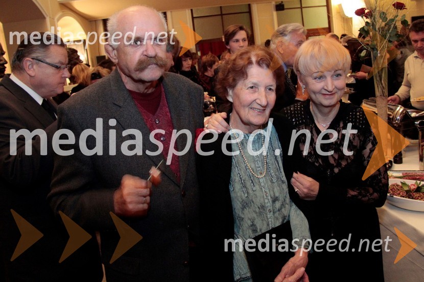 Janez Bermež, Nada Božič ter Anica Kumer, nekdanji igralci SLG Celje60 let Slovenskega ljudskega gledališča Celje