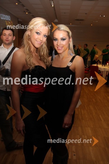 Neža Marolt, Lepa soseda 2005 in Katarina Jurkovič, manekenkaSvečana prednovoletna zabava Agencije Ekskluzivno ter predstavitev koledarja Ledenovroče 2011