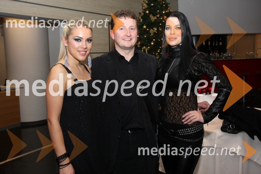 Katarina Jurkovič, manekenka, Danilo Steyer, vinogradništvo Steyer in Iris Mulej, Miss Slovenije 2006Svečana prednovoletna zabava Agencije Ekskluzivno ter predstavitev koledarja Ledenovroče 2011