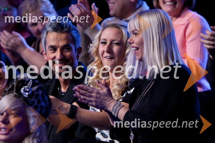 Gena Zeneli, koreograf, Sandra Auer, pevka in finalistka oddaje Big brother slavnih ter Nana ZeneliBig brother slavnih - zmagovalec je Jože Činč