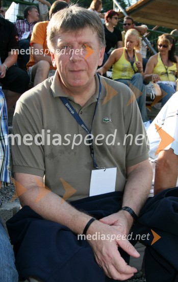 Drago Bahun, član uprave GorenjaSmučarski skoki, tekma za Rudarsko svetilko