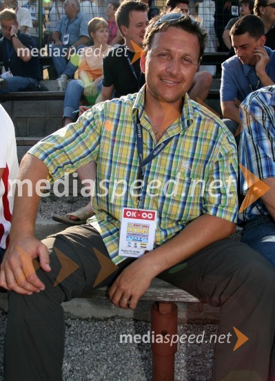 Bogdan Plaznik, direktor prireditveSmučarski skoki, tekma za Rudarsko svetilko