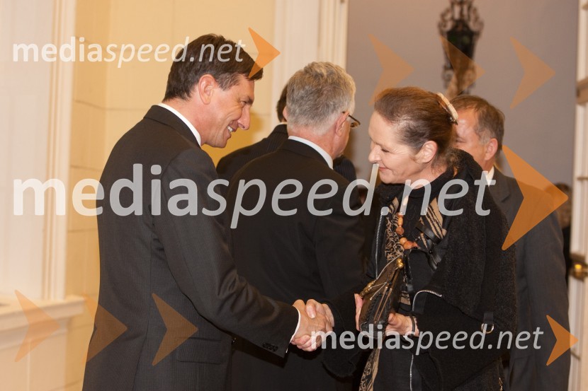 	Borut Pahor, predsednik vlade Republike Slovenije in ...Sprejem treh predsednikov za novinarje in urednike