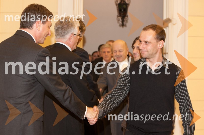 	Borut Pahor, predsednik vlade Republike Slovenije in ...Sprejem treh predsednikov za novinarje in urednike