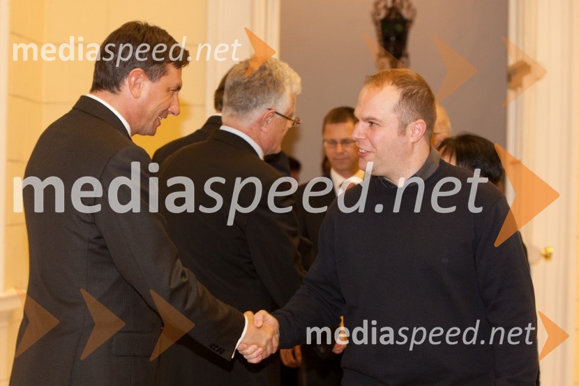 	Borut Pahor, predsednik vlade Republike Slovenije in ...Sprejem treh predsednikov za novinarje in urednike