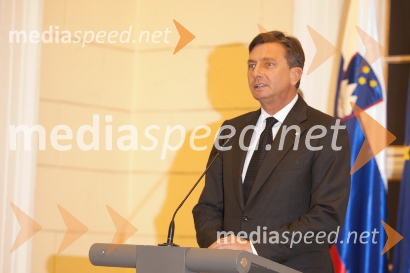 Borut Pahor, predsednik vlade Republike SlovenijeSprejem treh predsednikov za novinarje in urednike