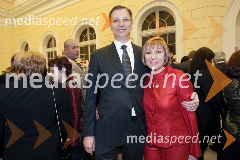 Dr. Igor Lukšič, minister za šolstvo in šport in ...Sprejem treh predsednikov za novinarje in urednike